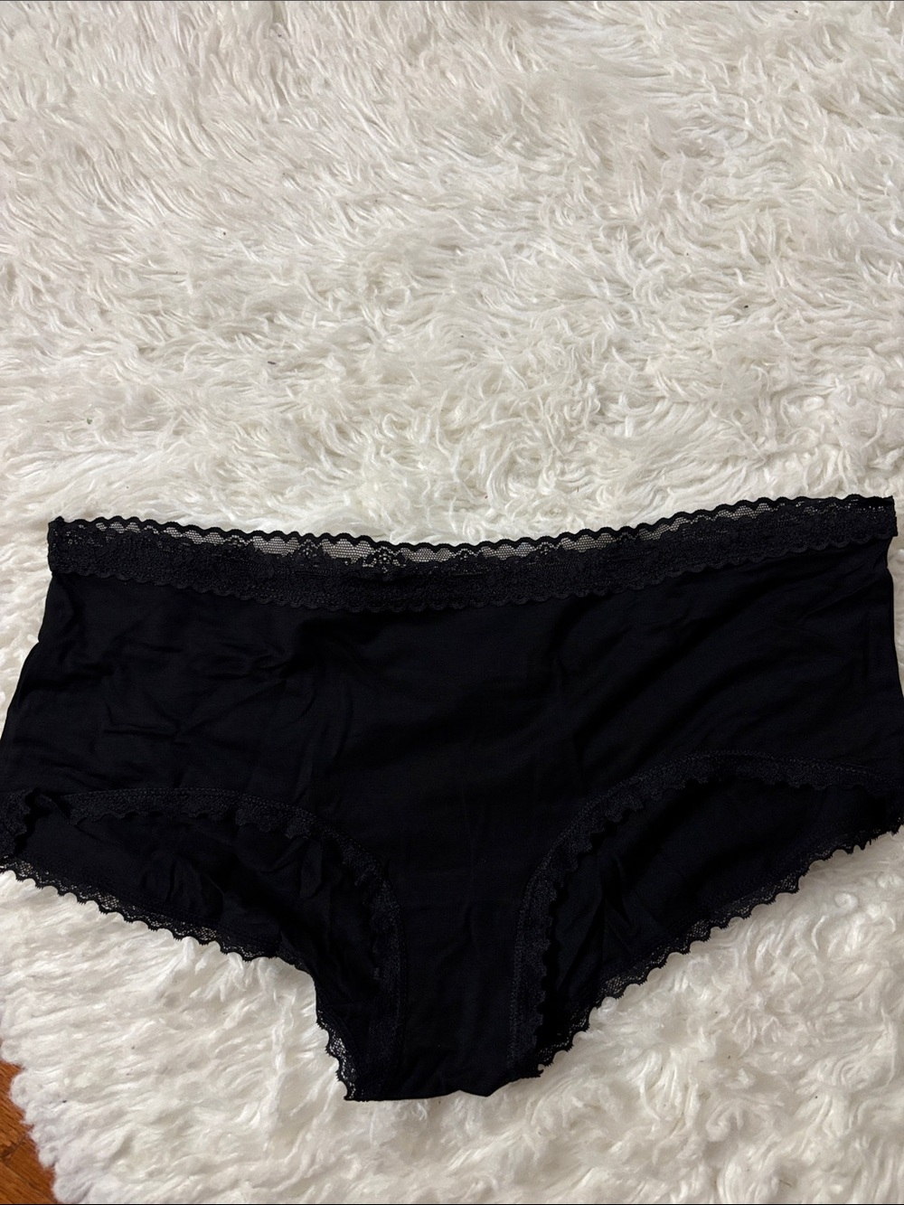 SIX-Pack Women's Black Lace Brief Panty NWT